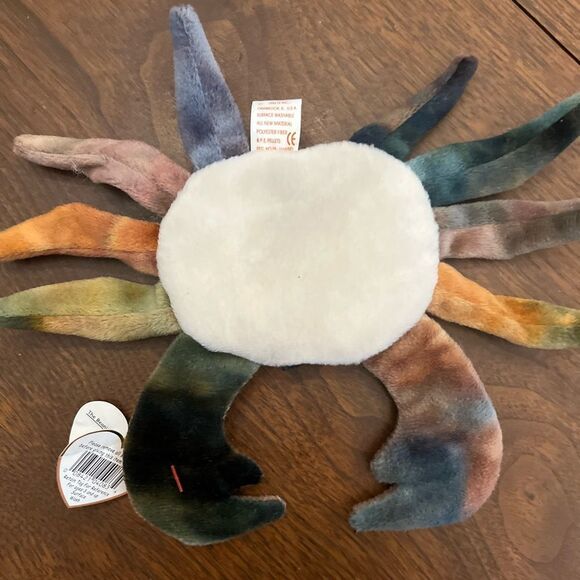 Very Rare Ty Beanie Babies Claude the Crab 1996 Original Retired with Errors - Picture 7 of 9